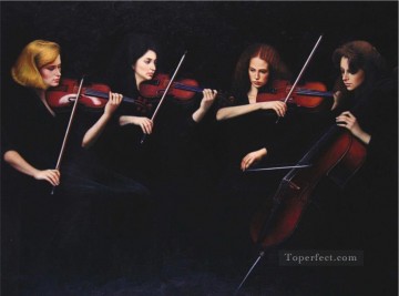 Chino Painting - Cuarteto de cuerda chino Chen Yifei